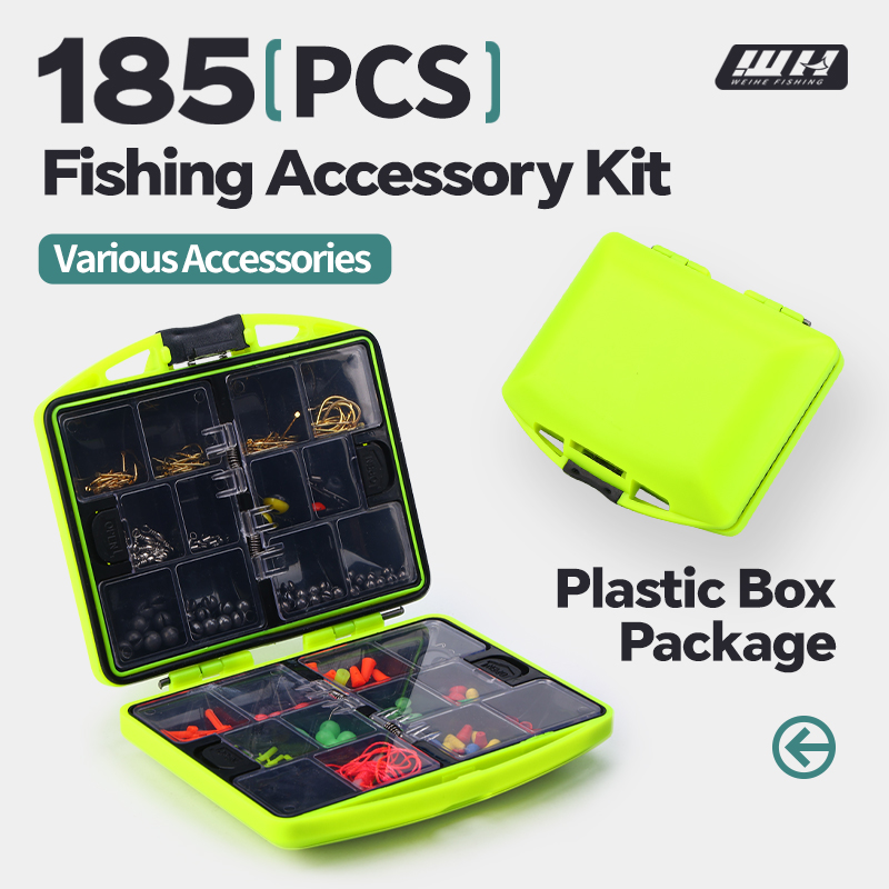 Fishing Hook Box - WEIHE 185pcs Set Kotak Aksesoris Pancing